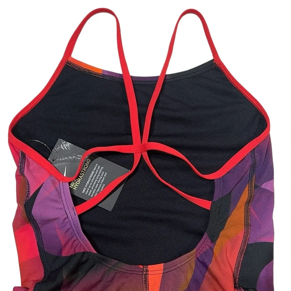 Nike HydraStrong Spectrum Cross Back One Piece Swimsuit